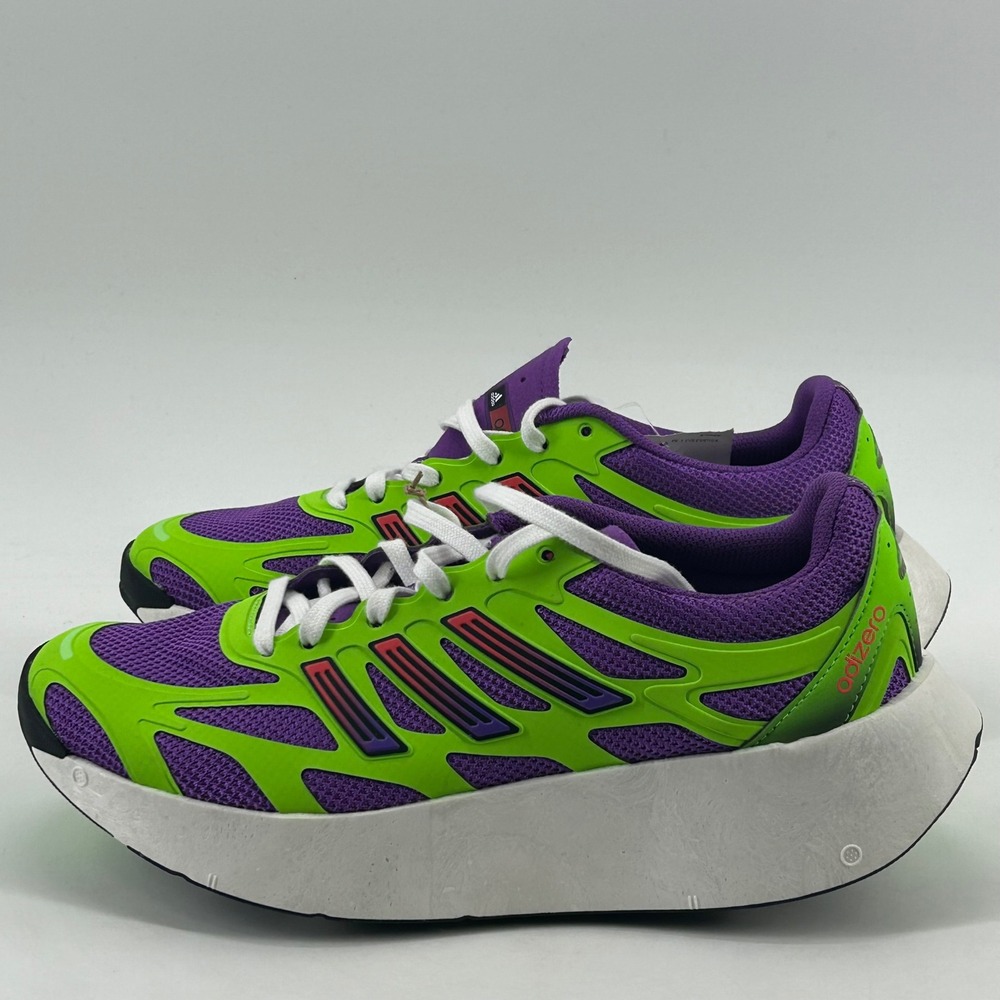 Adidas Adizero Aruku Men Size 7.5 Purple Lime Green JP5566 NWT Running Sneakers